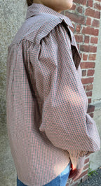 Chemise à épaulettes vichy