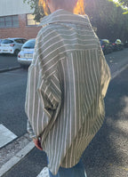Chemise verte LINO oversize