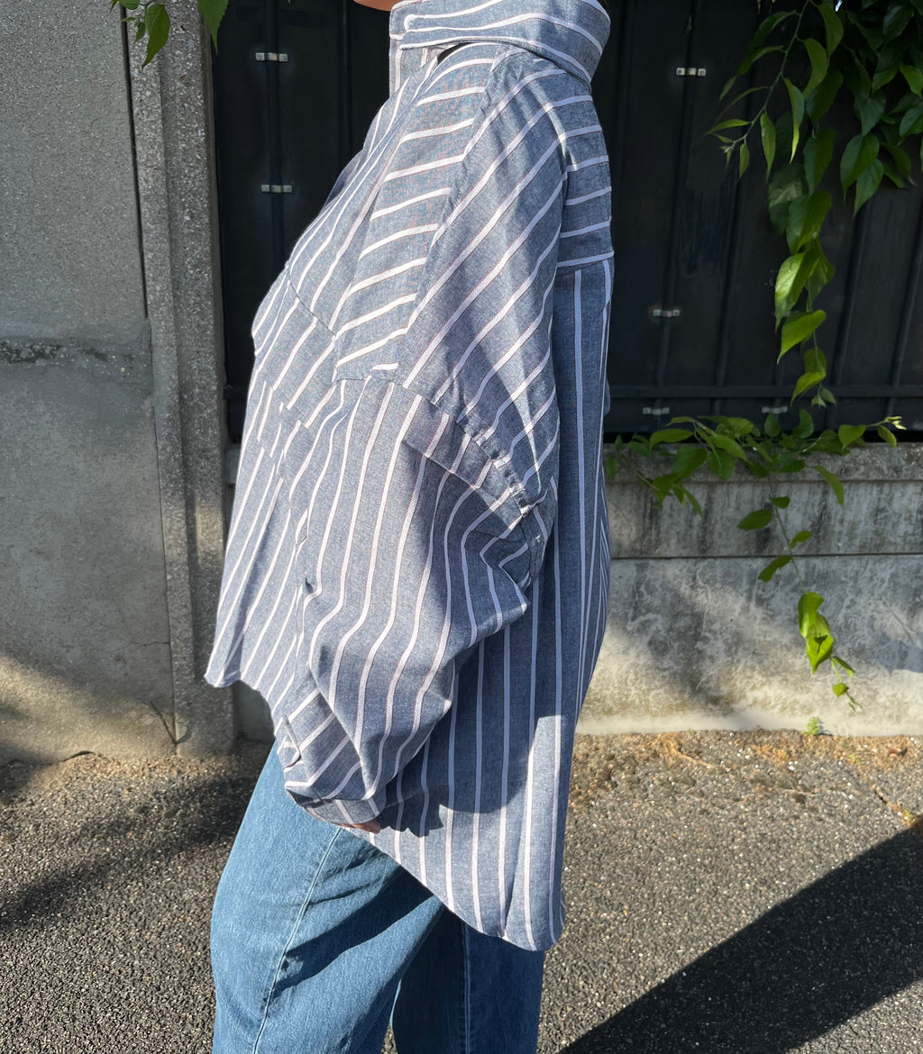 Chemise bleue LINO oversize