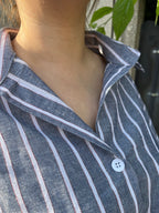 Chemise bleue LINO oversize