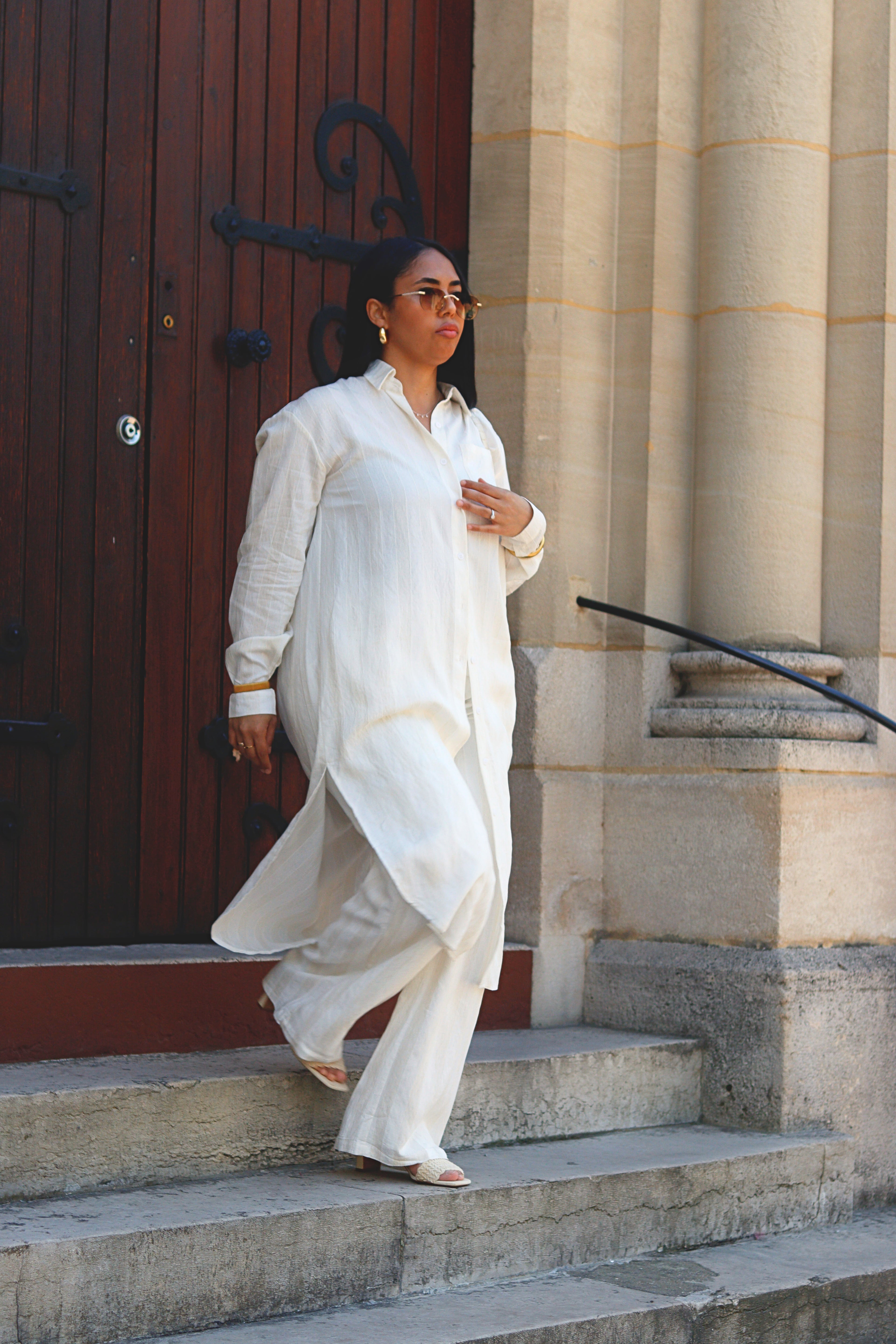 Ensemble JADE écru